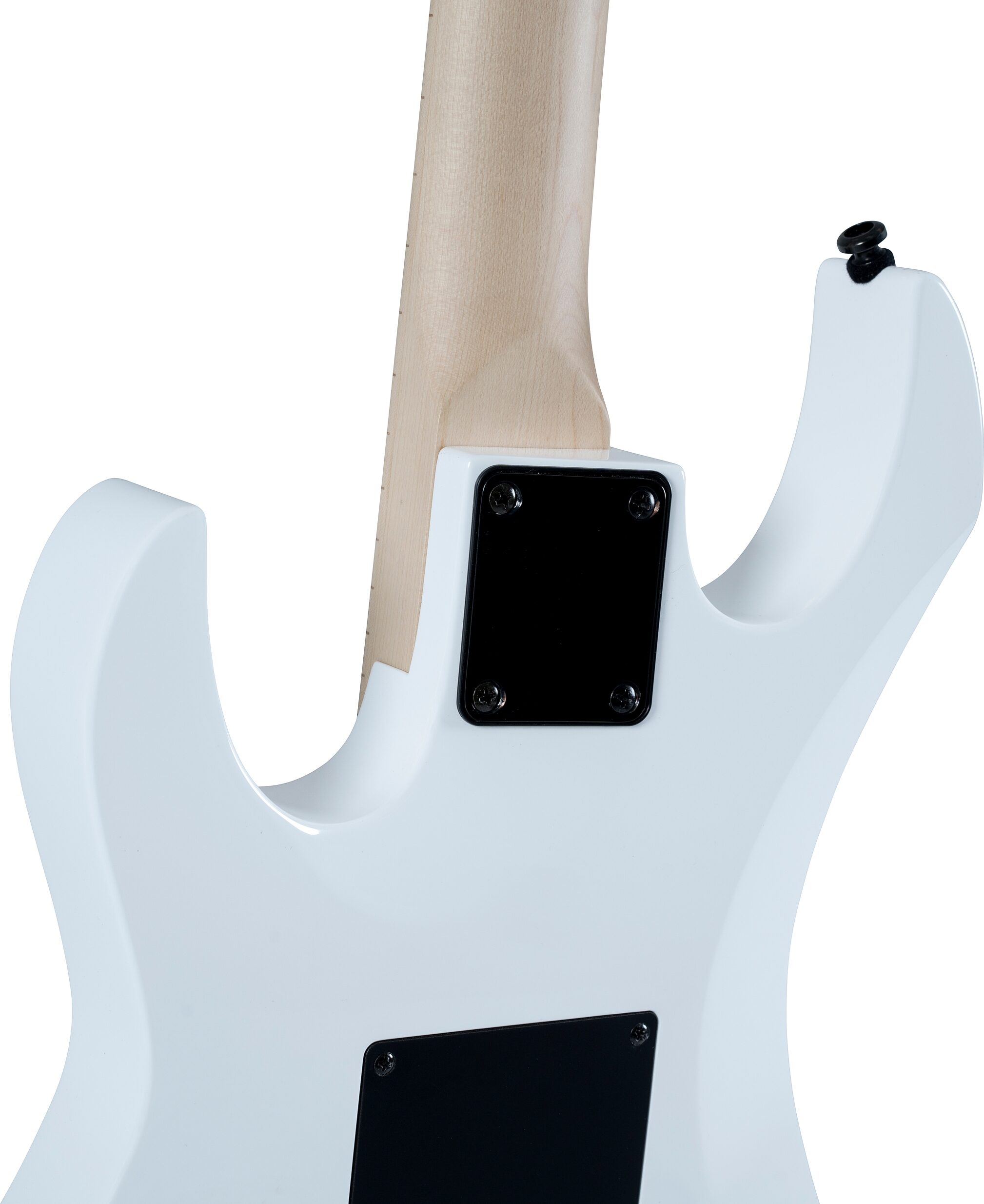 B.C. Rich GR2FRRC Gunslinger Retro II Electric Guitar, White, Action Position Back