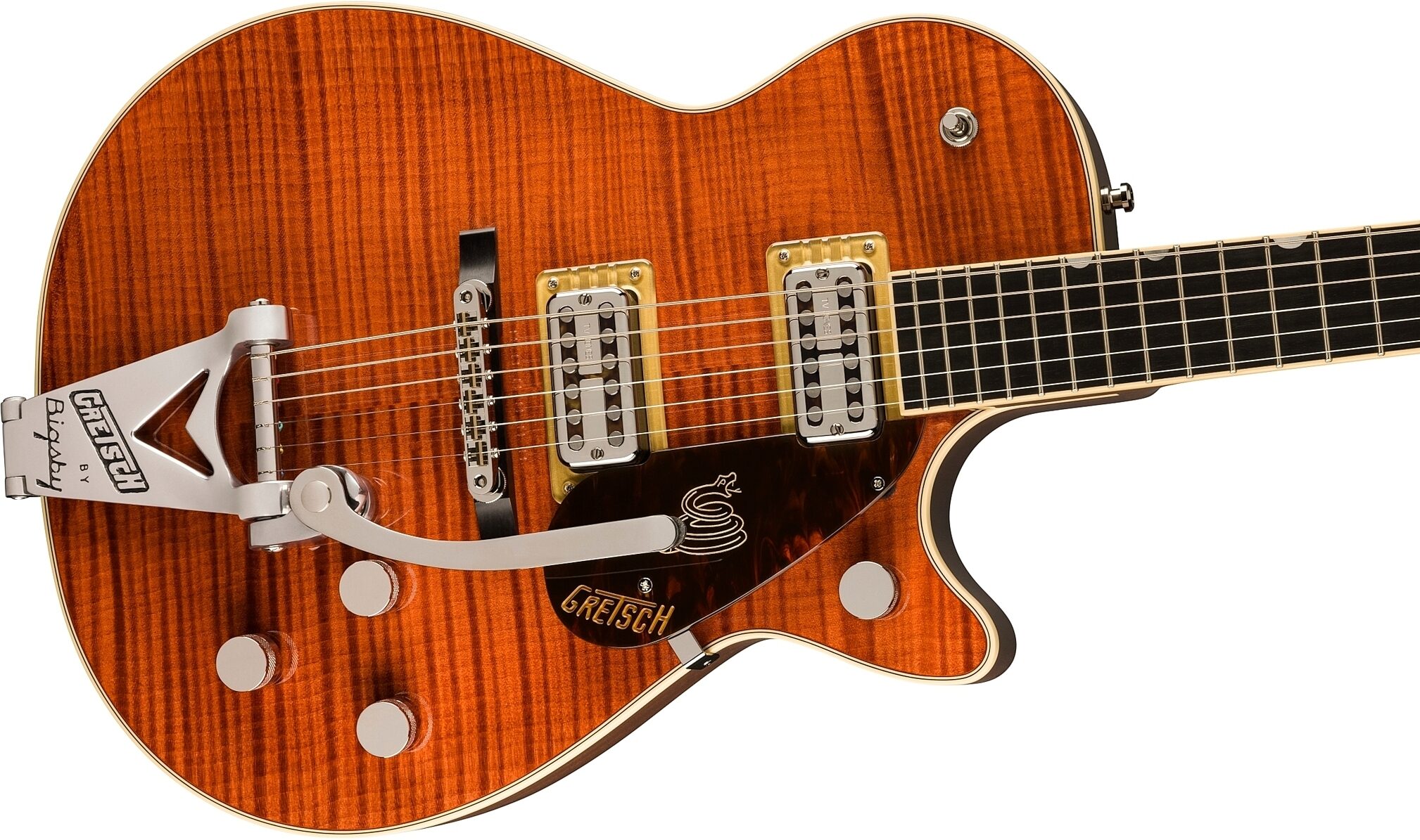 Gretsch G6130T Limited Edition Sidewinder Electric Guitar (with Case), Action Position Back