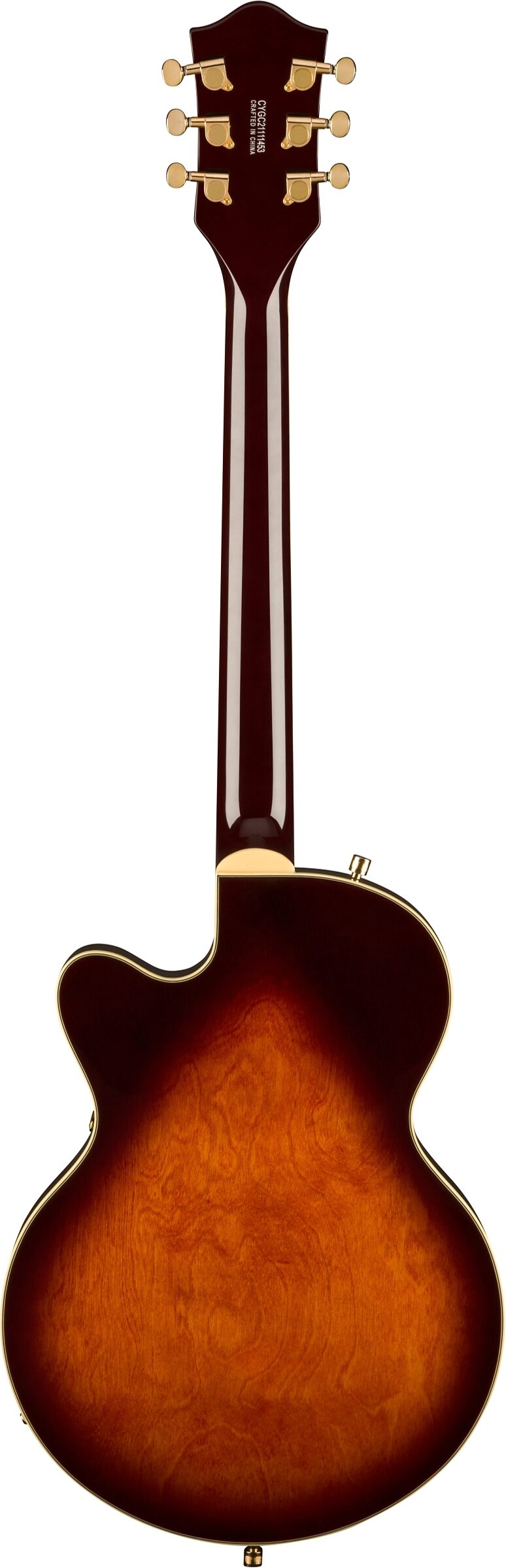 Gretsch G-5655TG Electromatic Center Block Jr Single-Cut Electric Guitar, Single Barrel Burst, Open Box (Very Good), Action Position Back