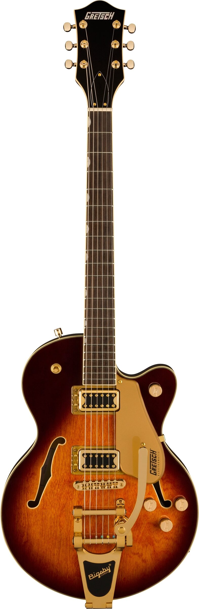 Gretsch G-5655TG Electromatic Center Block Jr Single-Cut Electric Guitar, Single Barrel Burst, Open Box (Very Good), Action Position Back