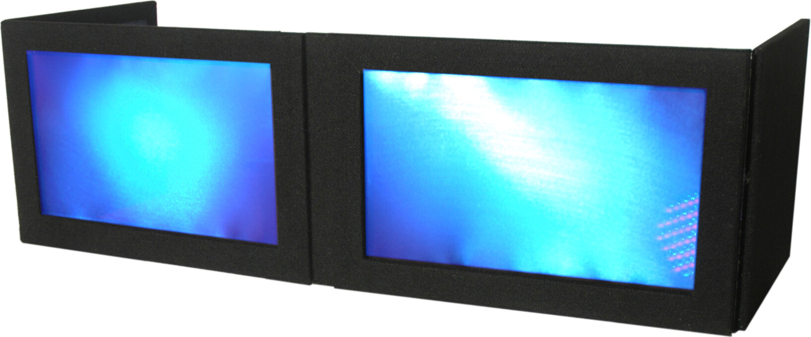 Grundorf G-Screen GS-LS1652T Tabletop DJ Facade, Black Lycra/Black Carpet, GS-LSB1652TB, In Use