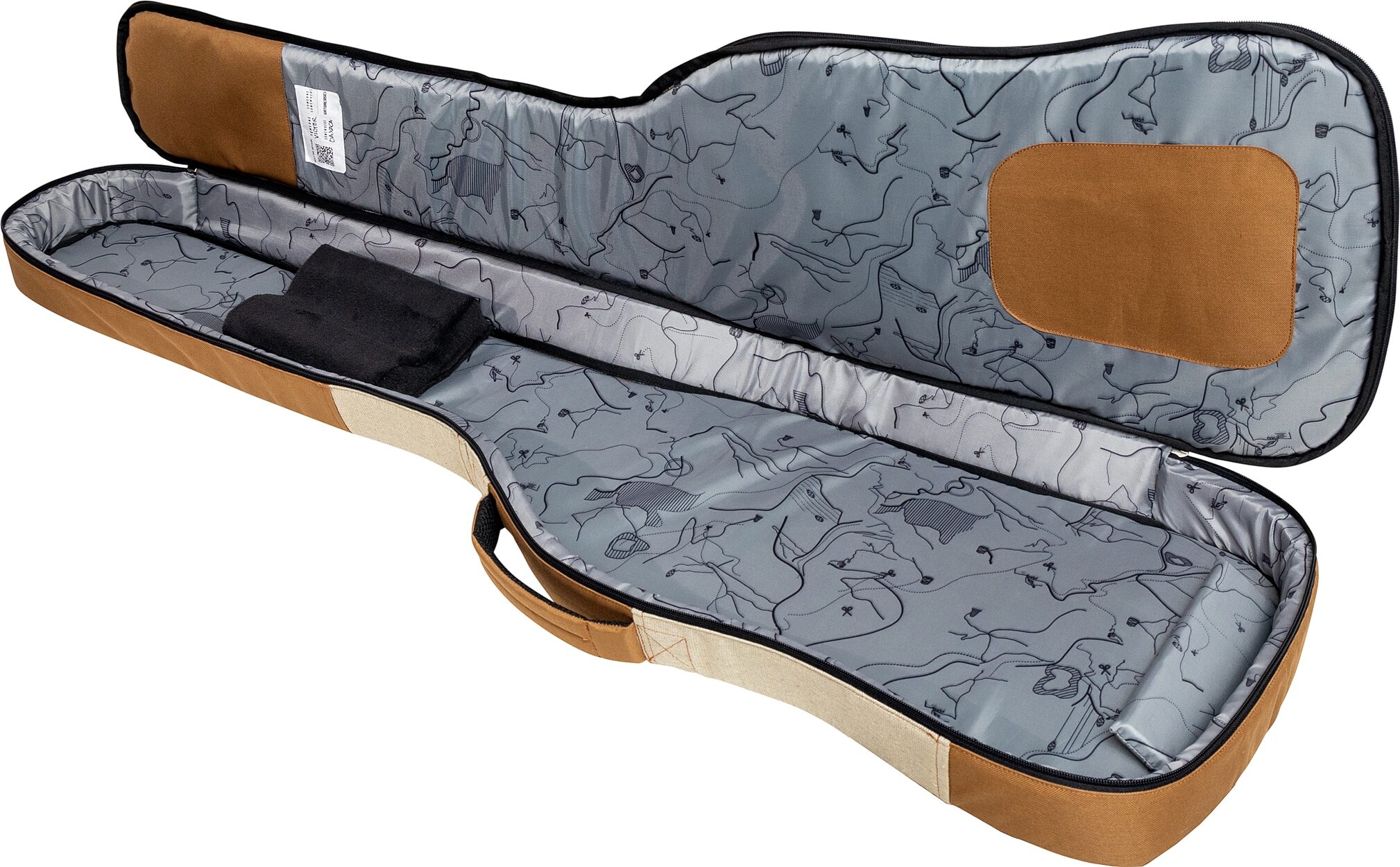 Gator Someone Somewhere Core Electric Bass Gig Bag, Malt, GSSC-BASSMLT, Action Position Back