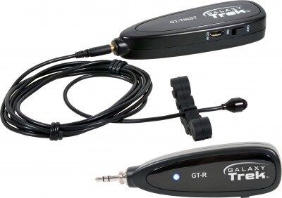 Galaxy Audio GT-INST-6 Trek Wireless Violin Microphone System, Main with all components Front