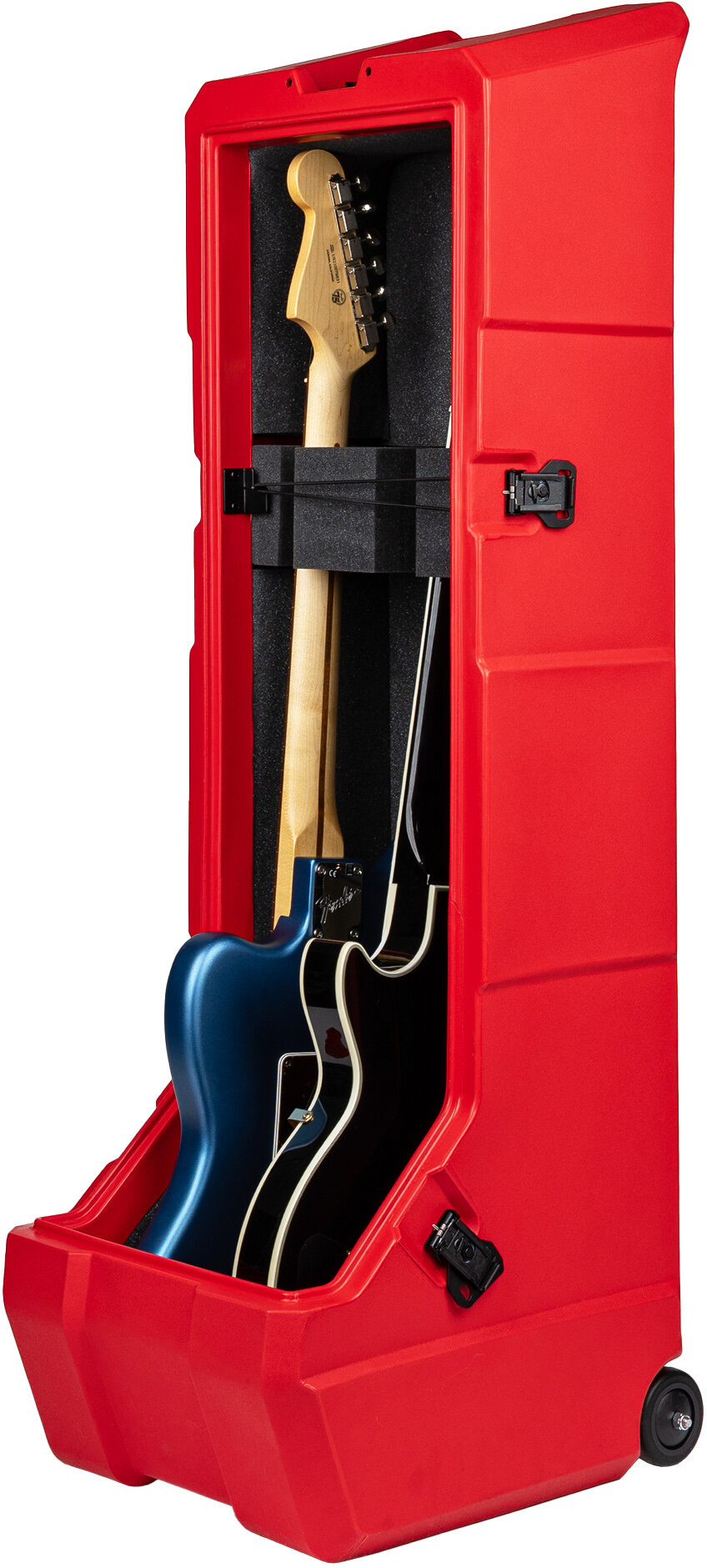 Gator Mini Vault for Two Electric Guitars, Red, Action Position Back