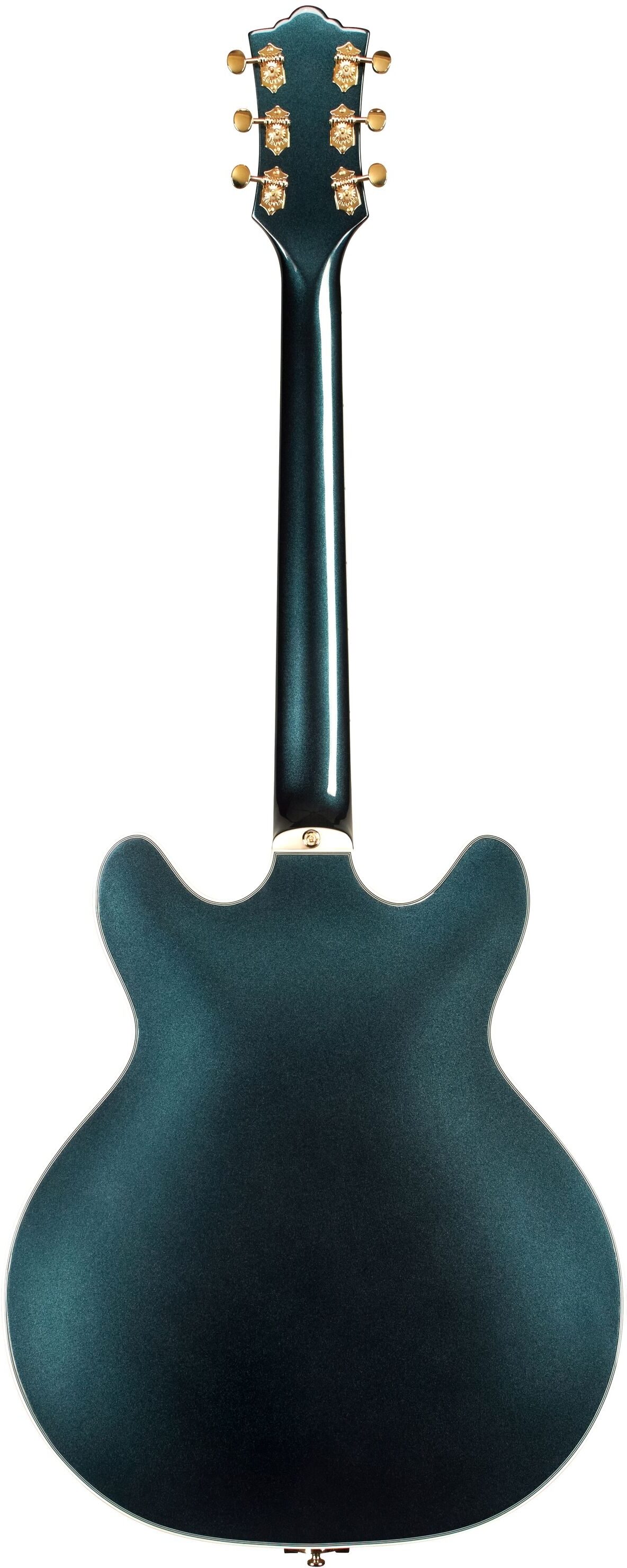 Guild Starfire VI Special Kingswood Electric Guitar (with Case), Green, Action Position Back