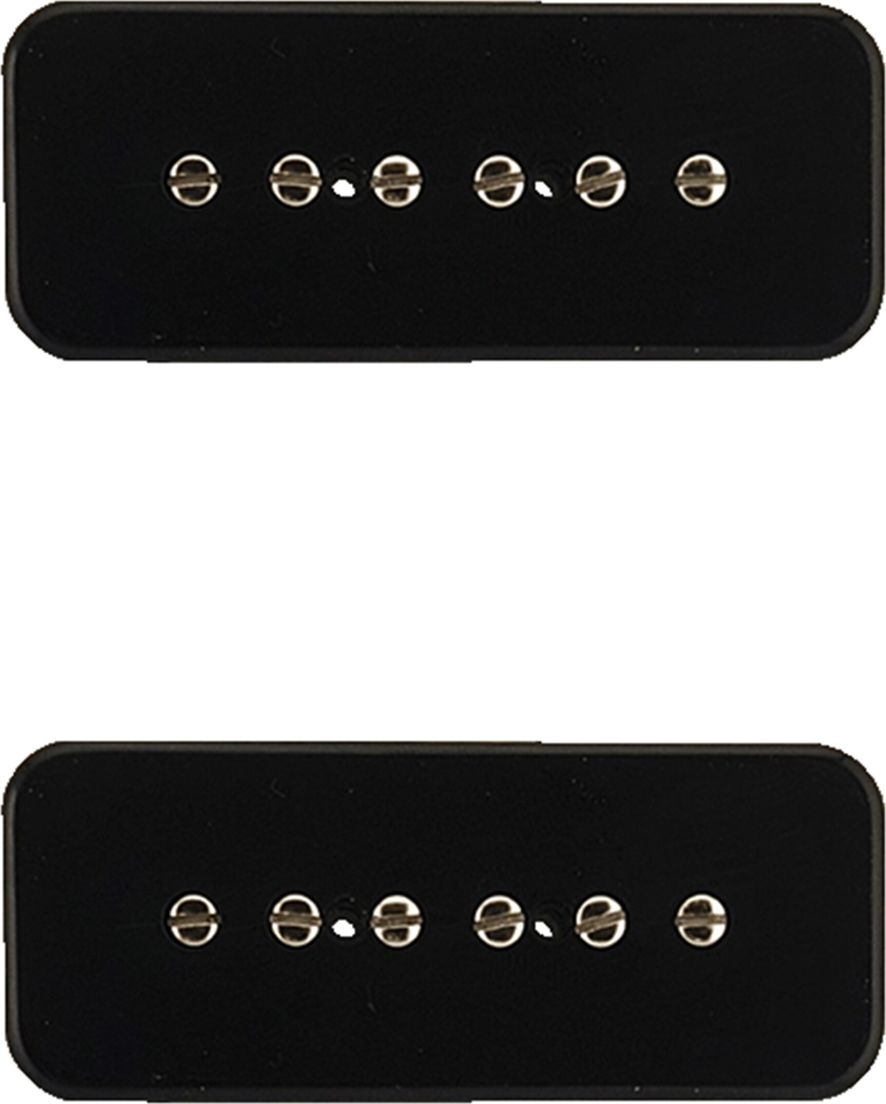 Gunstreet Eras '50s Soapbar P-90 Pickup Set, Black, Action Position Front