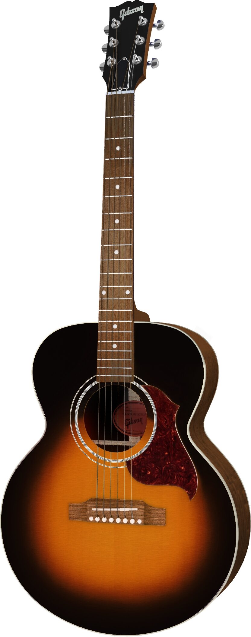 Gibson Exclusive J-165 Non-Cutaway Jumbo Acoustic-Electric Guitar (with Case), Satin Vintage Sunburst, Action Position Back