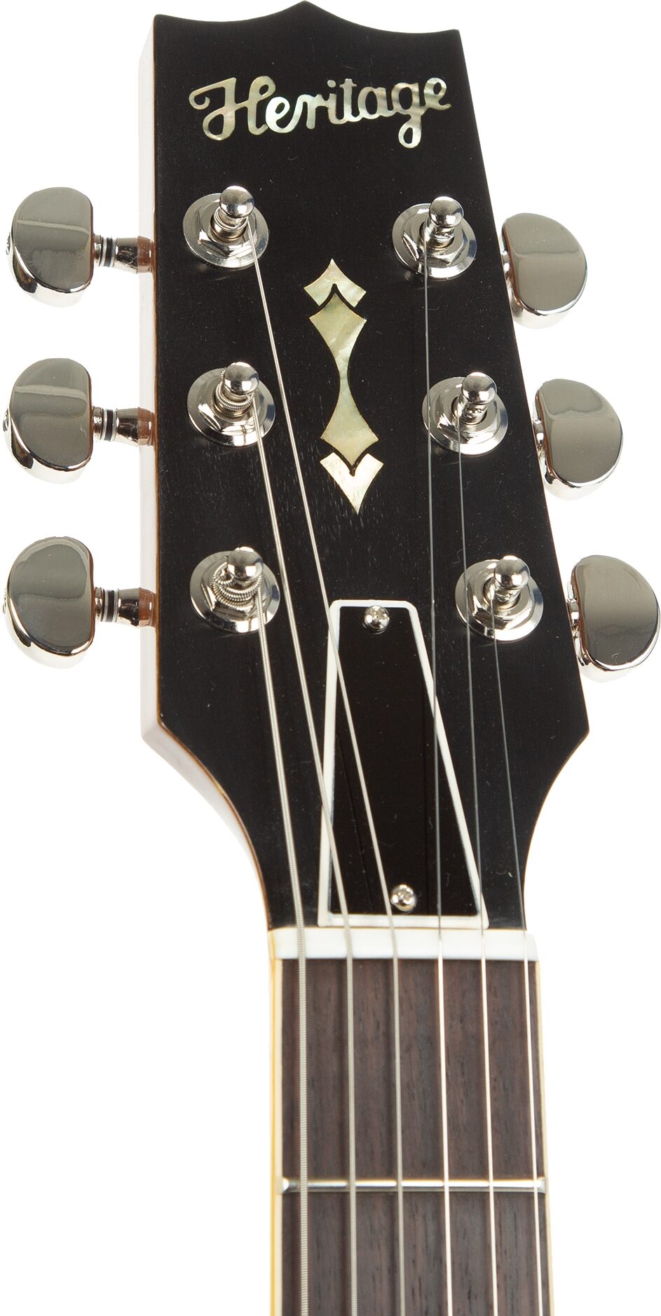 Heritage Custom Core H-150 Plain Top Electric Guitar, Gold Top, Action Position Back