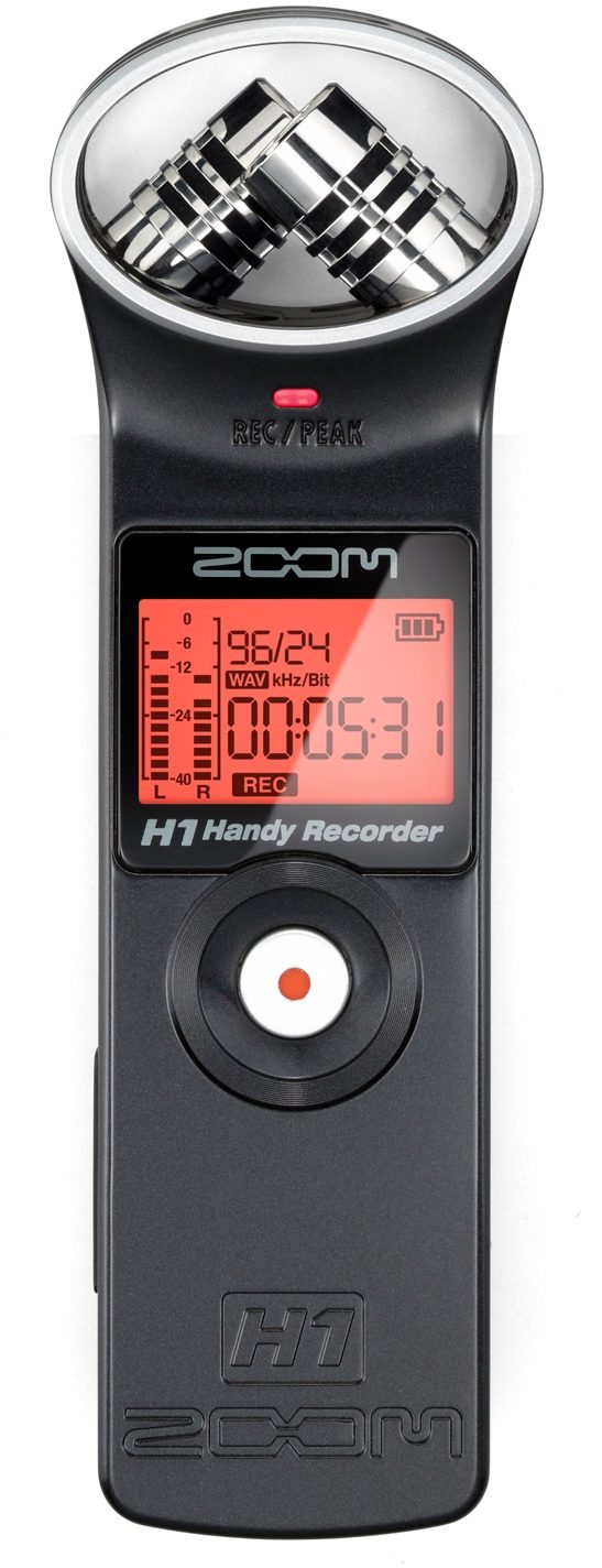 Zoom H1 Ultra-Portable Digital Audio Recorder (Blue) B&H Photo