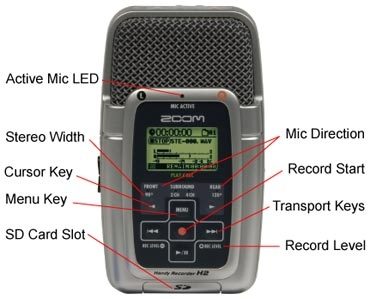 Zoom H2 Portable 2-Track SD Recorder | zZounds