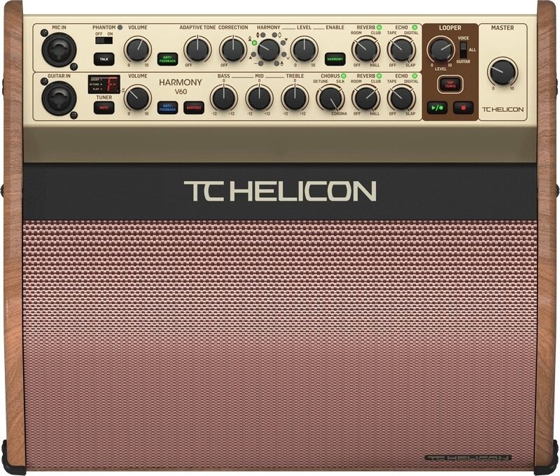 TC Helicon Harmony V60 Acoustic Guitar Amplifier, Action Position Back