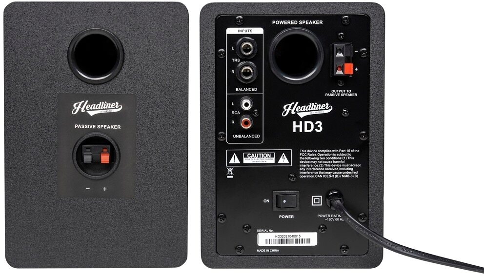 Headliner HD3 Studio Monitors, view