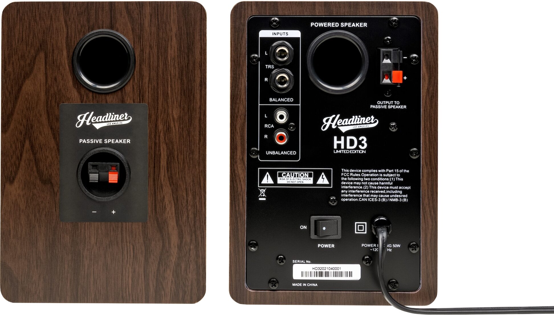 Headliner HD3 Studio Monitors, Action Position Back