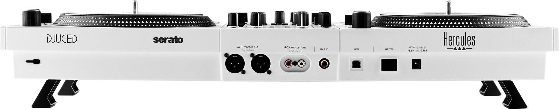 Hercules DJControl Inpulse T7 DJ Controller, White, Action Position Back