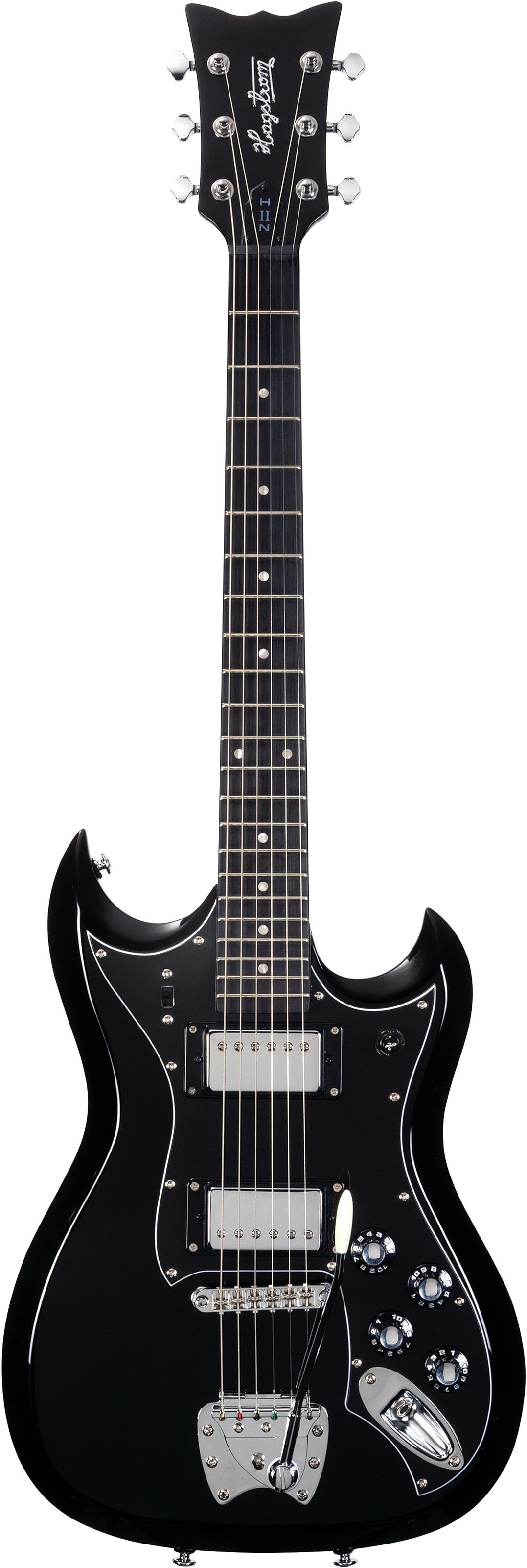 Hagstrom Retroscape H-IIN HB Electric Guitar, Action Position Back