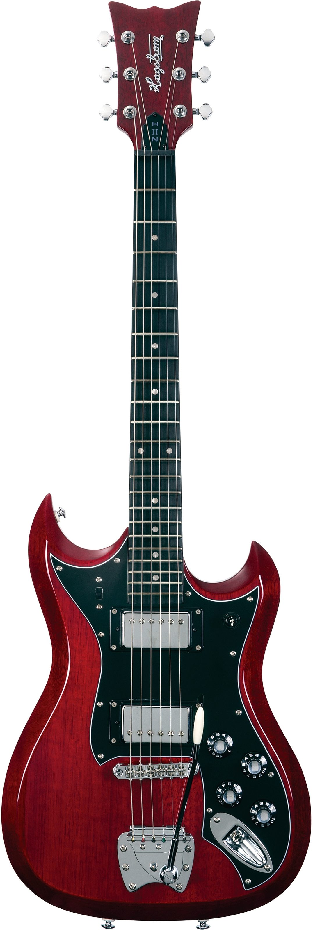 Hagstrom Retroscape H-IIN HB Electric Guitar, Action Position Back
