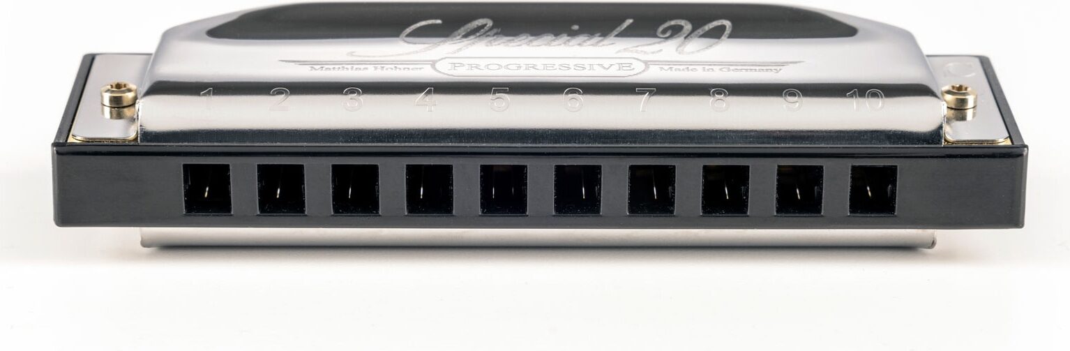 Hohner SPC20 Special 20 Harmonica, Key of A, Action Position Back