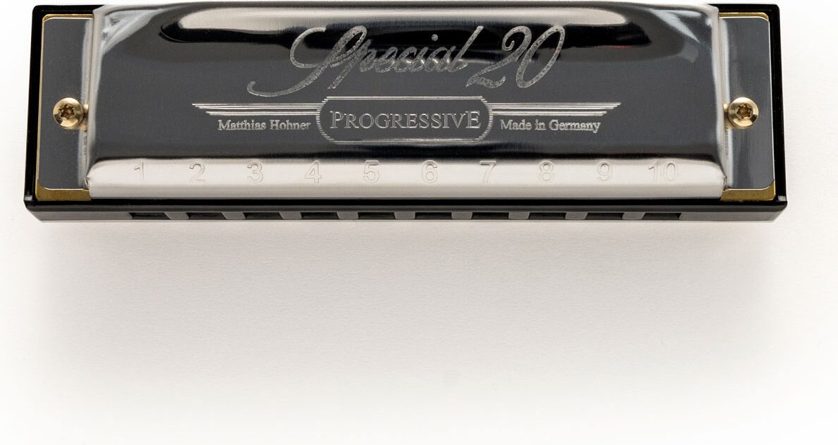 Hohner SPC20 Special 20 Harmonica, Key of A, Action Position Back