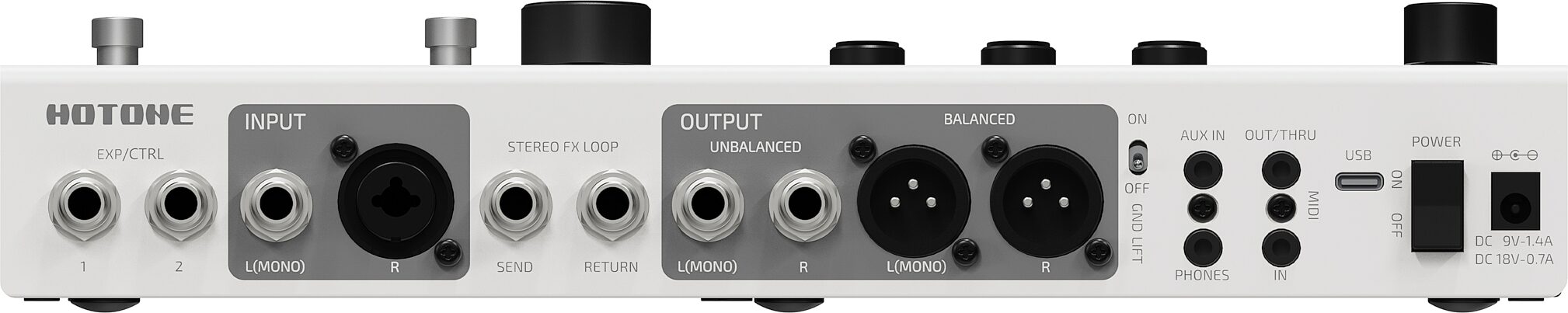 Hotone Ampero II Stage Amp Modeler Effects Processor, New, Action Position Back