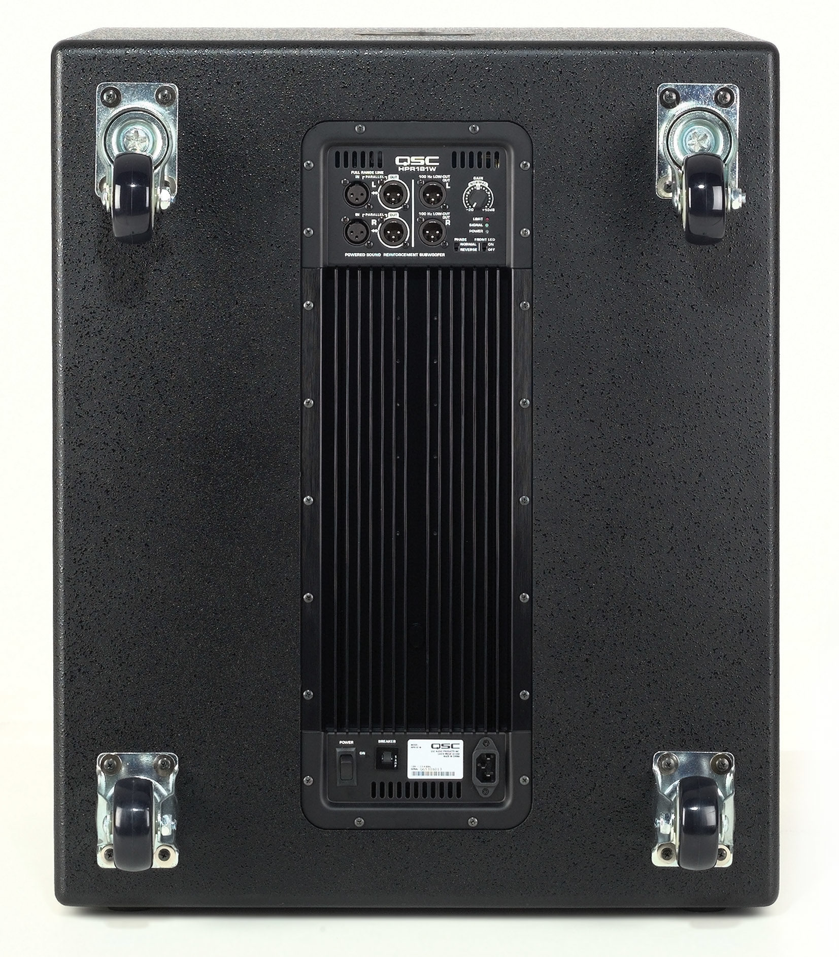 QSC HPR181i Powered Subwoofer (700 Watts, 1x18 in.), Bottom