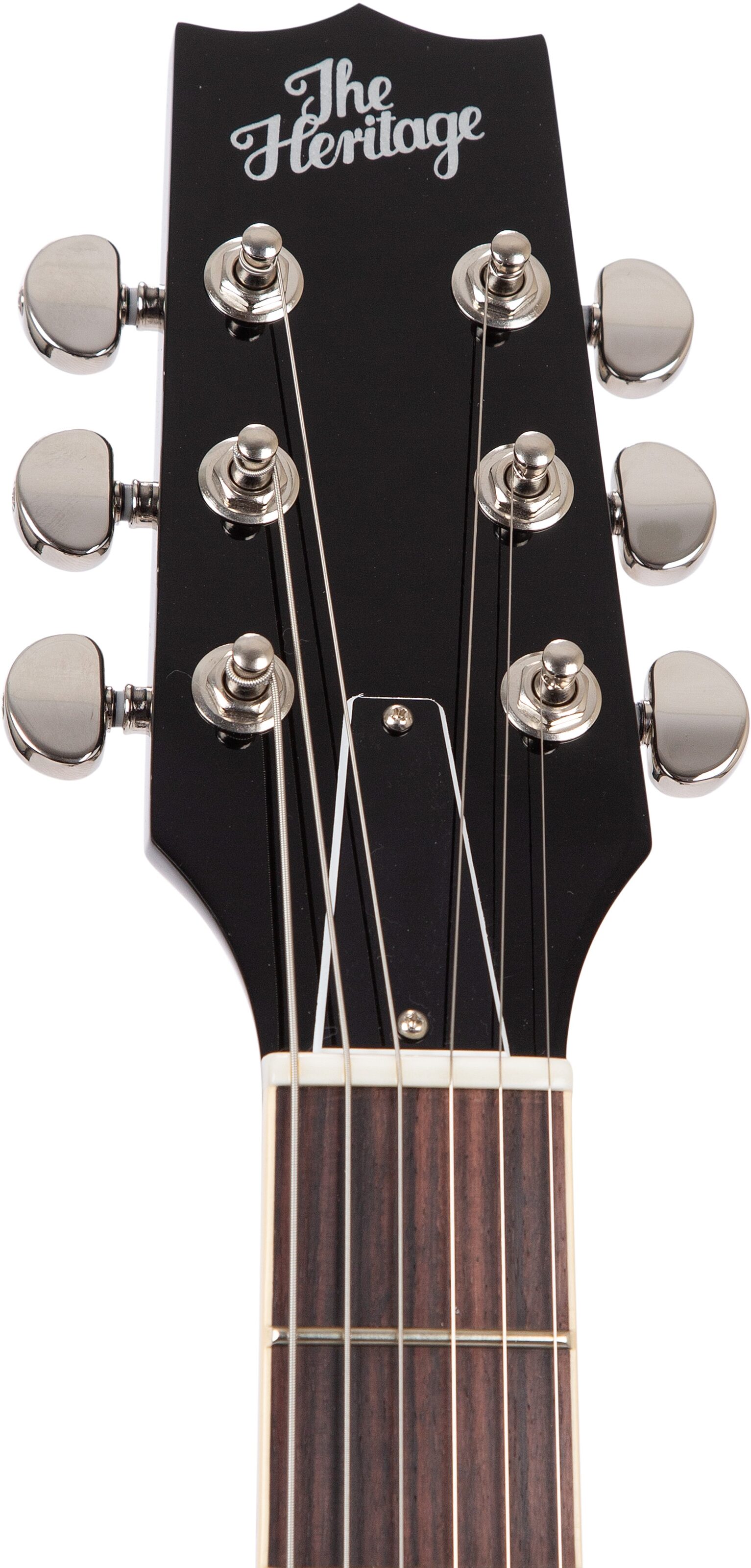 Heritage Standard H-535 Semi-Hollowbody Electric Guitar, Ebony, Action Position Back