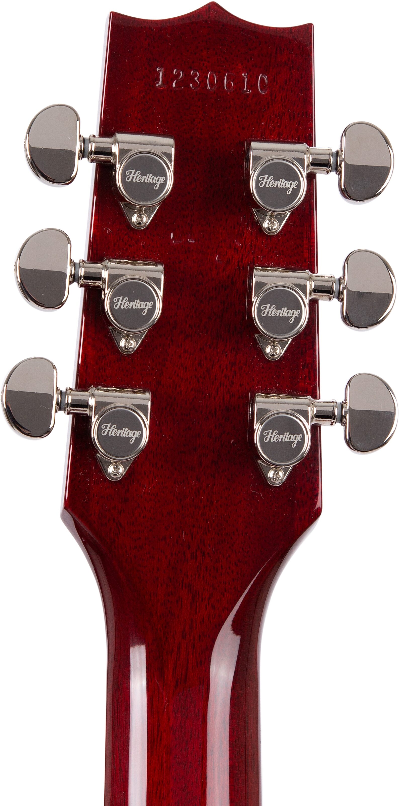 Heritage Standard H-530 Hollowbody Electric Guitar, Transparent Cherry, Action Position Back