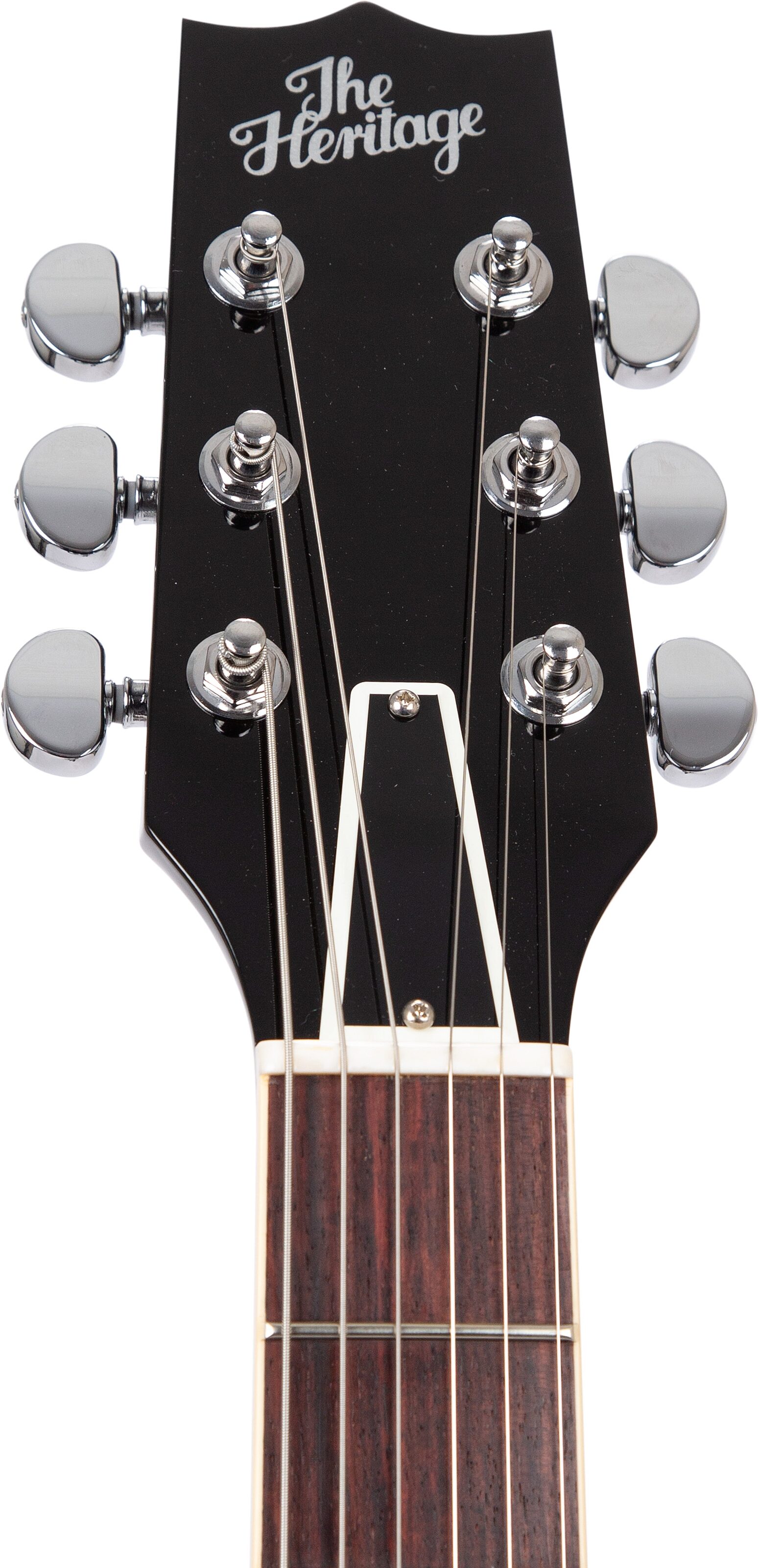 Heritage Standard H-150 P90 Electric Guitar, Ebony, Action Position Back