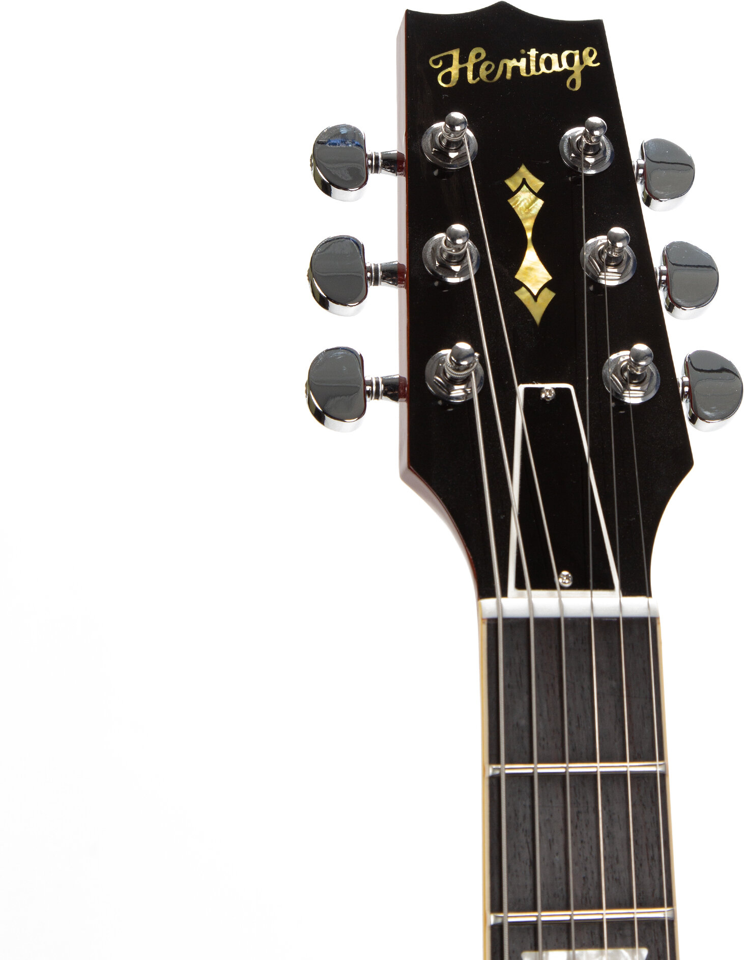 Heritage Custom Core H-150 Plain Top Electric Guitar, Dirty Lemon Burst, Action Position Back