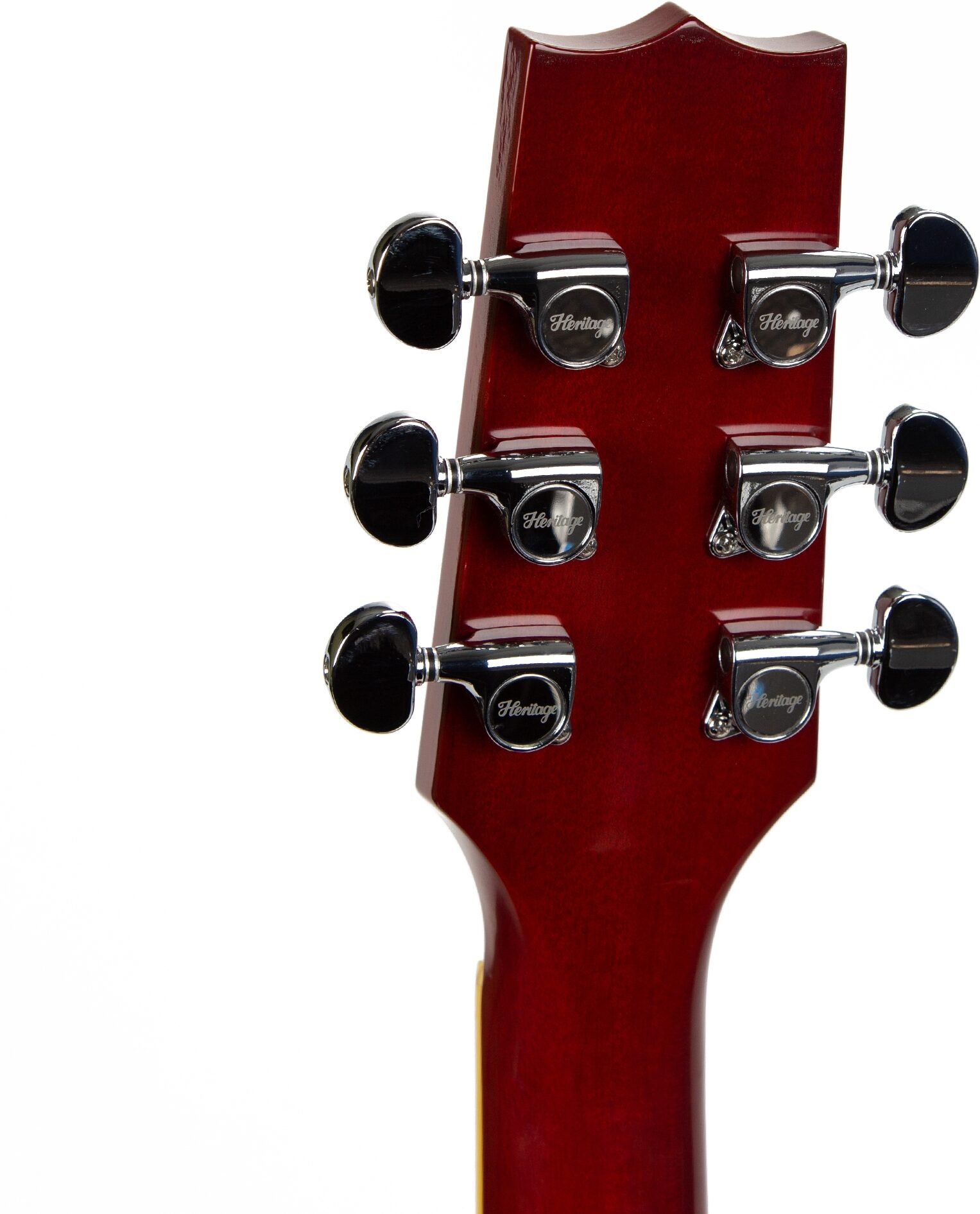 Heritage Custom Core H-150 Plain Top Electric Guitar, Dirty Lemon Burst, Action Position Back