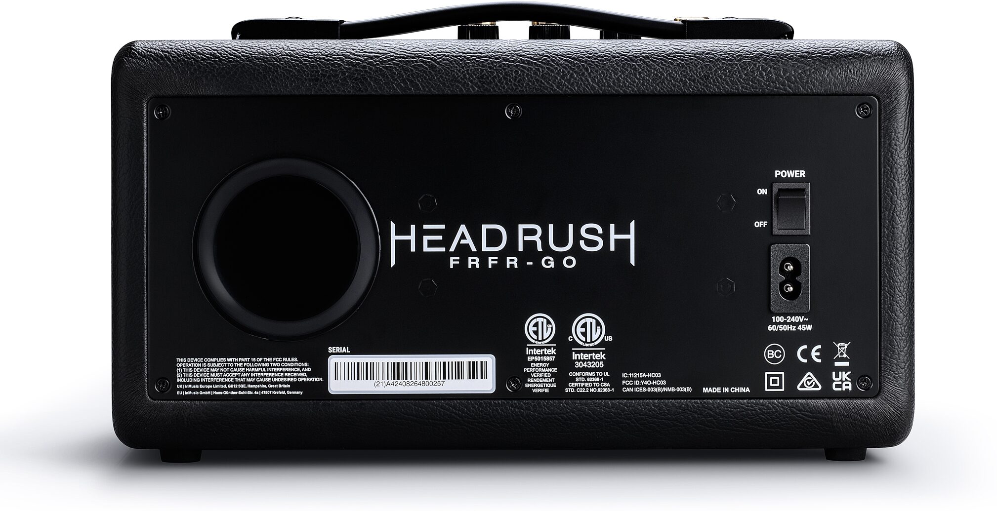 Headrush FRFR GO Rechargeable Bluetooth Amplifier, New, Action Position Back