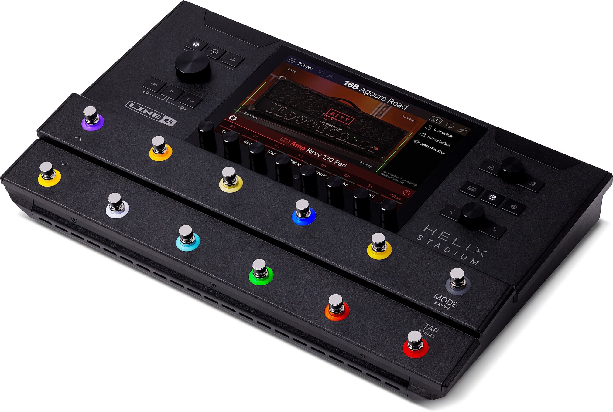 Line 6 Helix Stadium Floor Multi-Effects Processor Pedal, New, Action Position Back