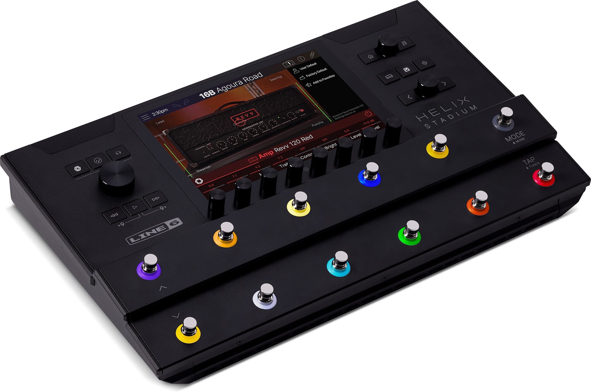 Line 6 Helix Stadium Floor Multi-Effects Processor Pedal, New, Action Position Back