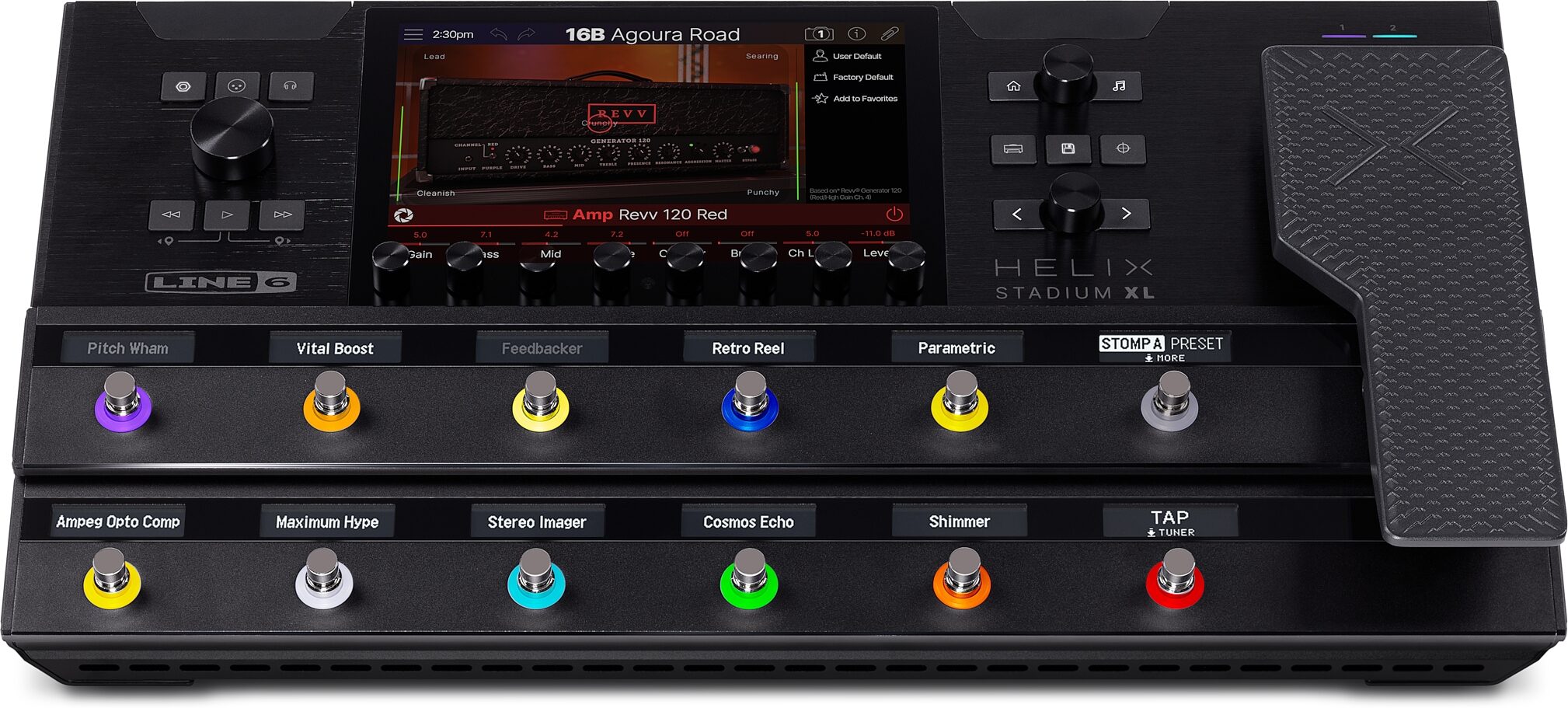 Line 6 Helix Stadium XL Floor Multi-Effects Processor Pedal, New, Action Position Back