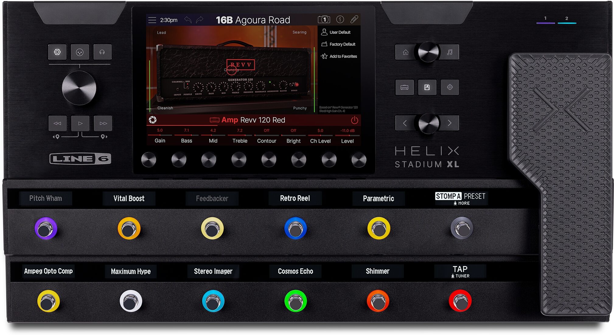 Line 6 Helix Stadium XL Floor Multi-Effects Processor Pedal, New, Action Position Back