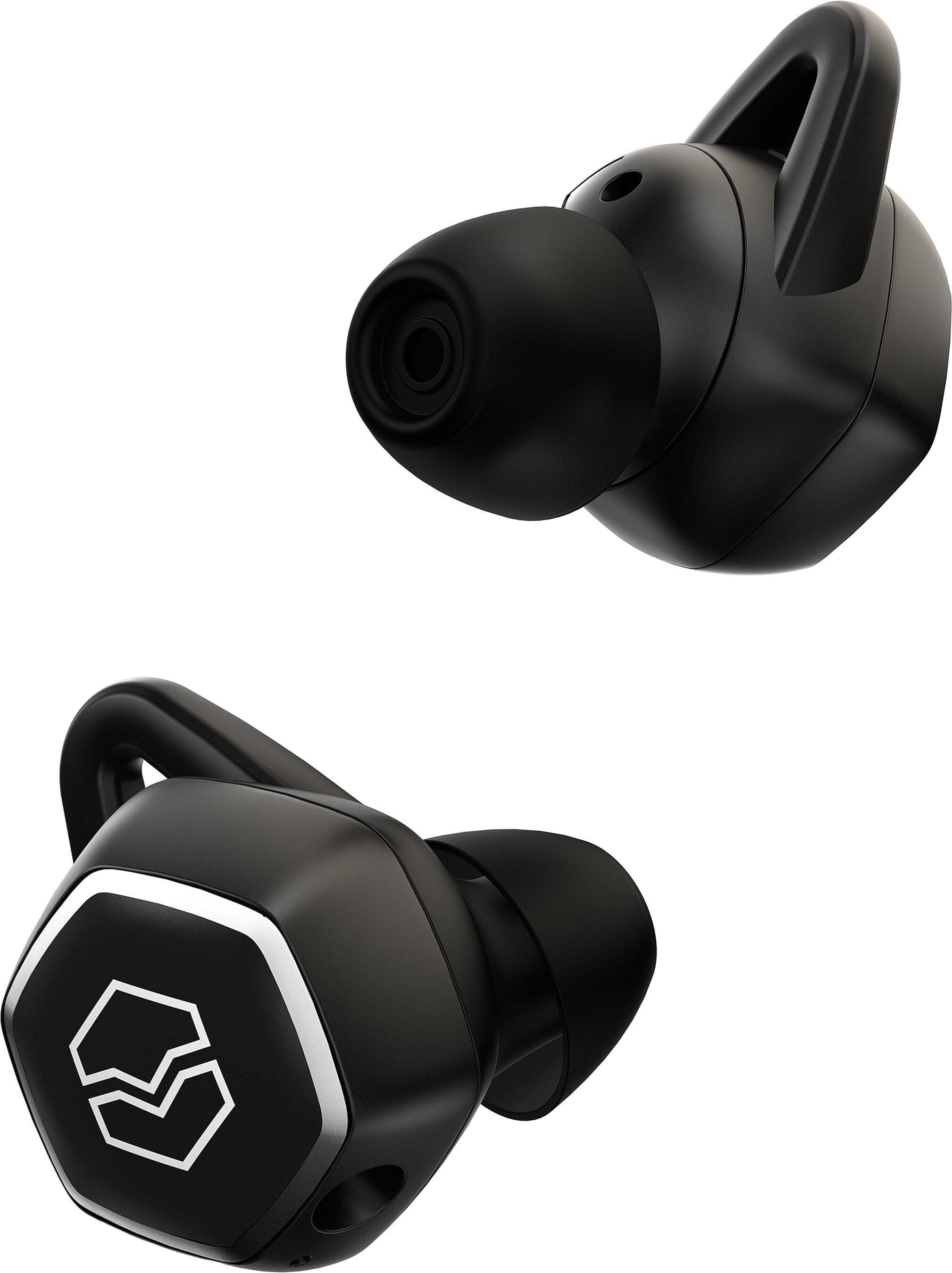 V-Moda Hexamove Pro True Wireless Bluetooth Earbuds, Action Position Back