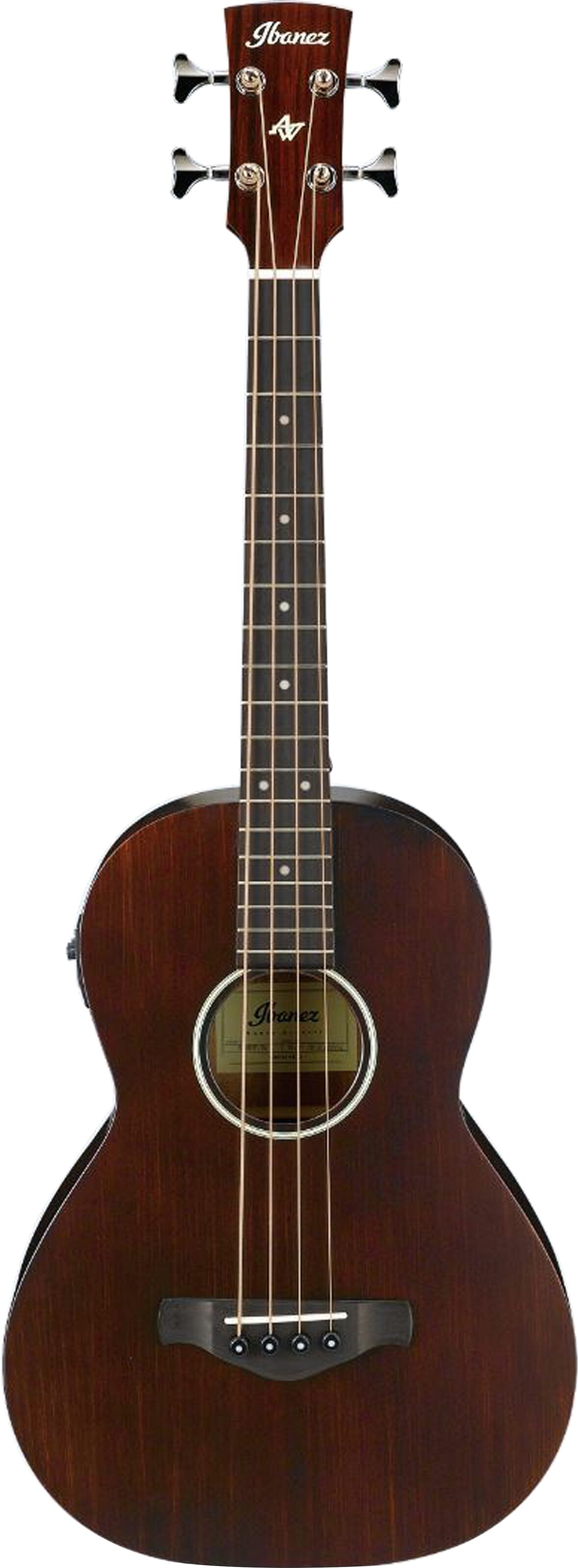Ibanez AVNB1E Parlor Acoustic-Electric Bass, Action Position Back