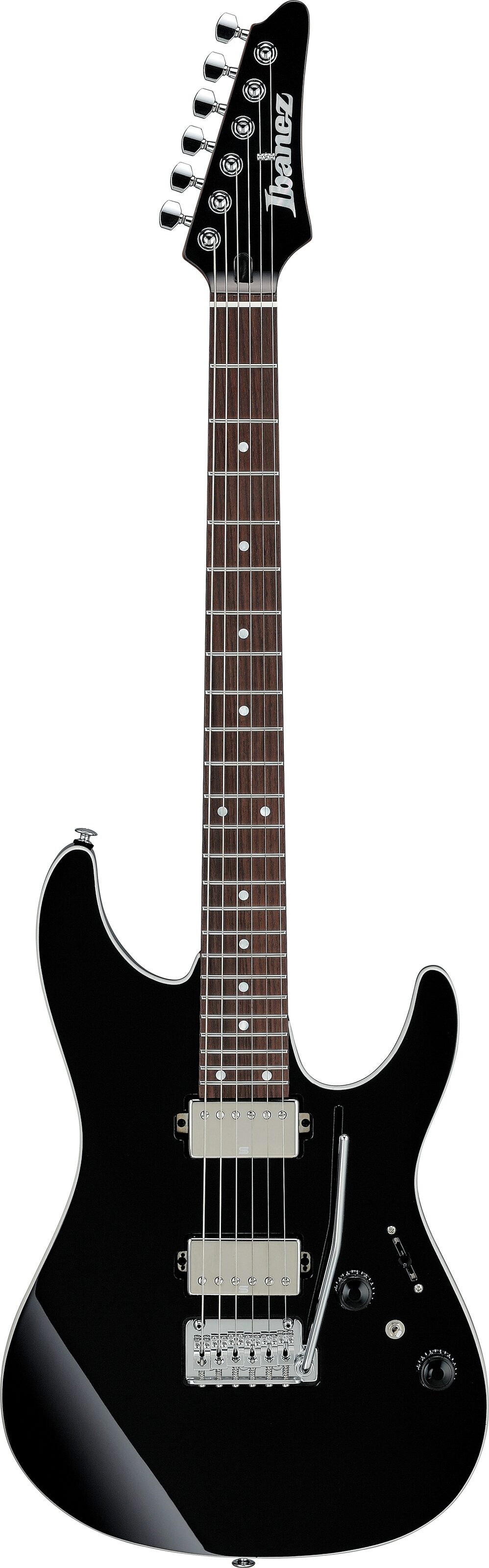 Ibanez Premium AZ42P1 Electric Guitar (with Gig Bag), Black, Open Box (Good), Action Position Back