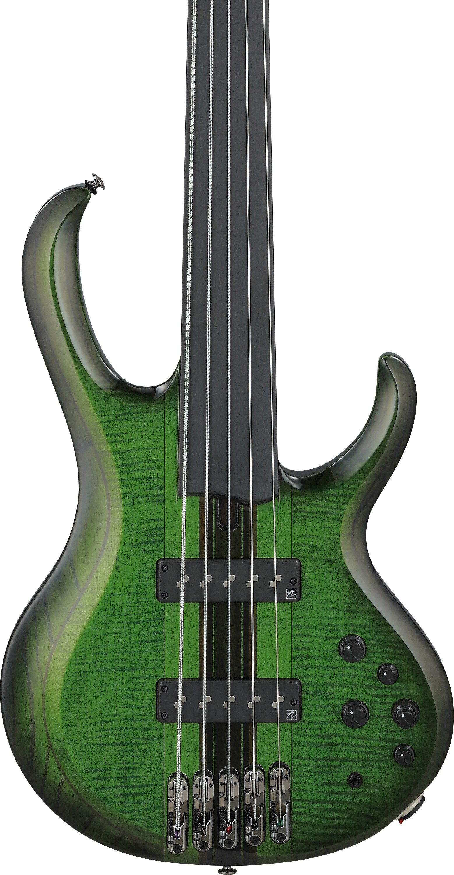 Ibanez SDGB1 Steve DiGiorgio Electric Bass, Dark Moss Burst, Action Position Back