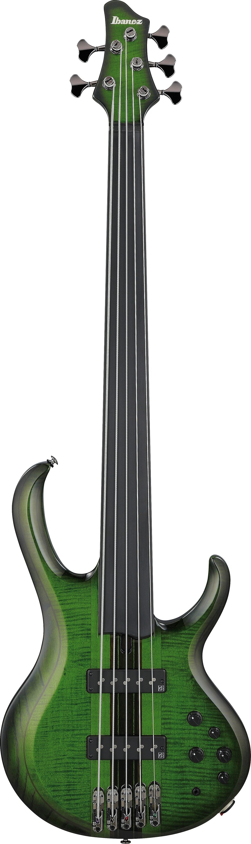 Ibanez SDGB1 Steve DiGiorgio Electric Bass, Dark Moss Burst, Action Position Back