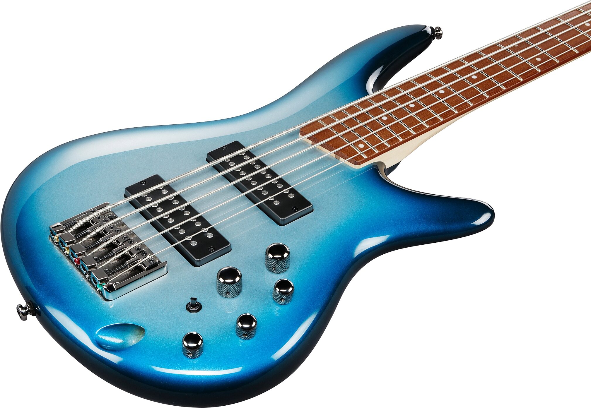 Ibanez SR305E Electric Bass, 5-String, Deep Ocean Metallic, Action Position Back