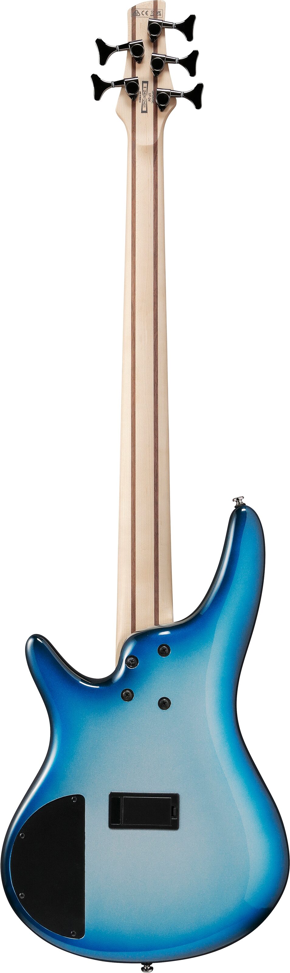 Ibanez SR305E Electric Bass, 5-String, Deep Ocean Metallic, Action Position Back