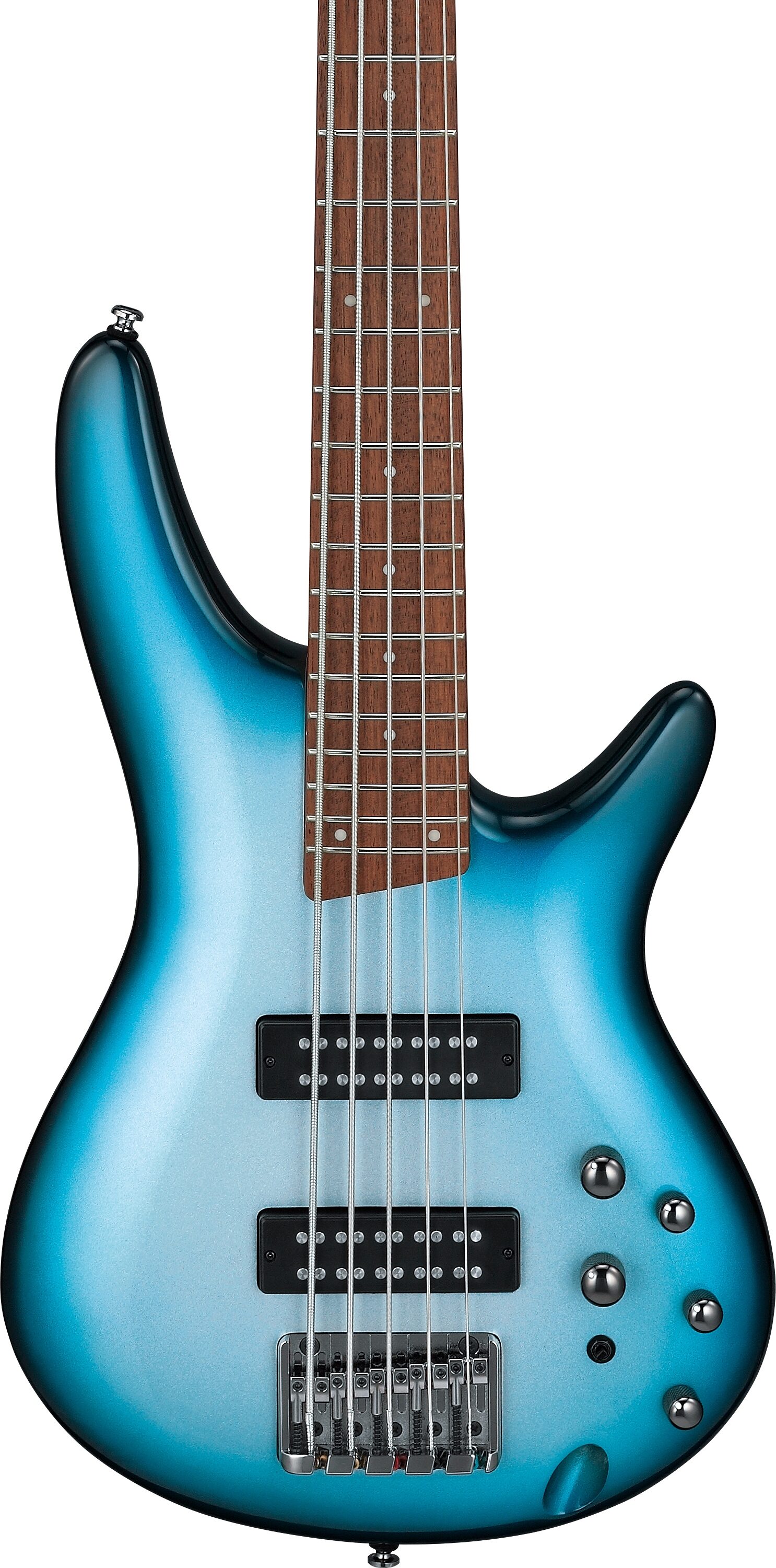 Ibanez SR305E Electric Bass, 5-String, Deep Ocean Metallic, Action Position Back