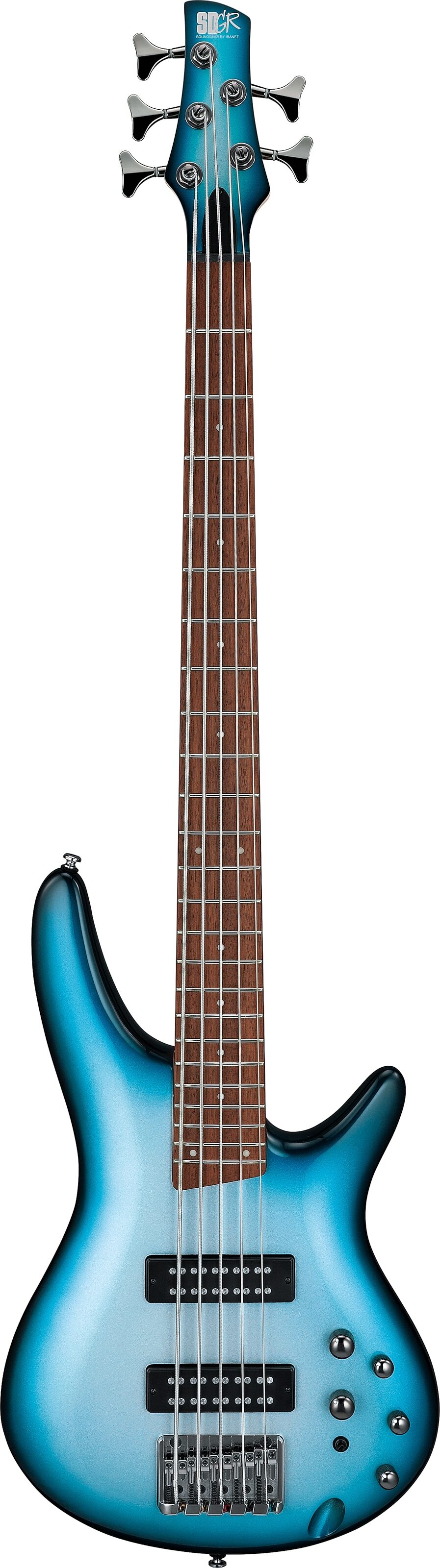 Ibanez SR305E Electric Bass, 5-String, Deep Ocean Metallic, Action Position Back