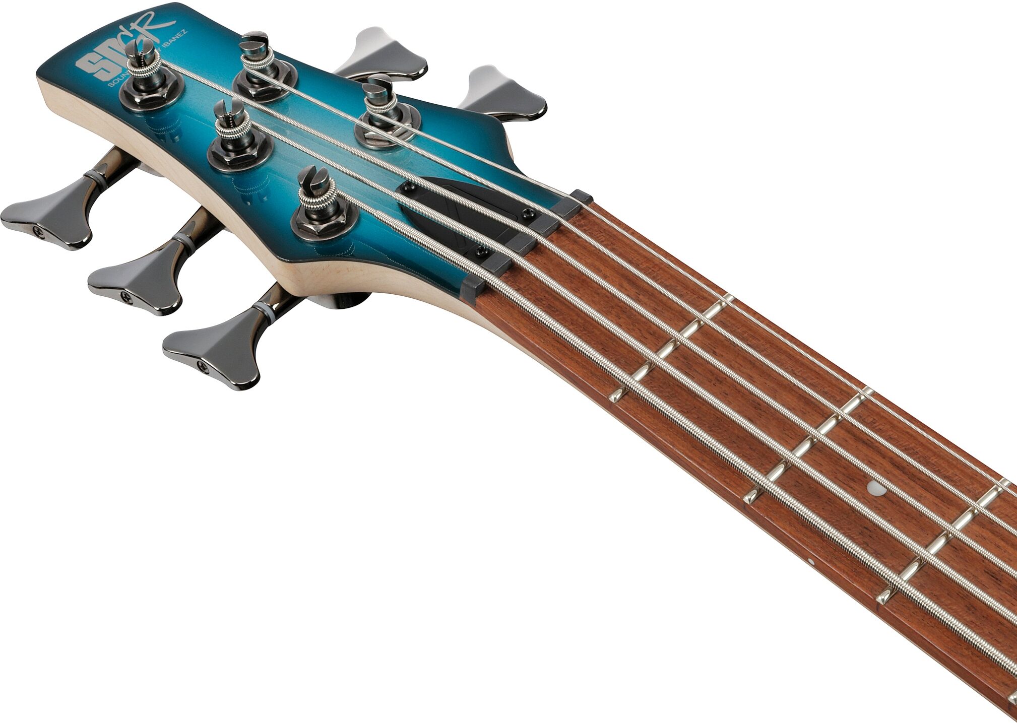 Ibanez SR305E Electric Bass, 5-String, Deep Ocean Metallic, Action Position Back
