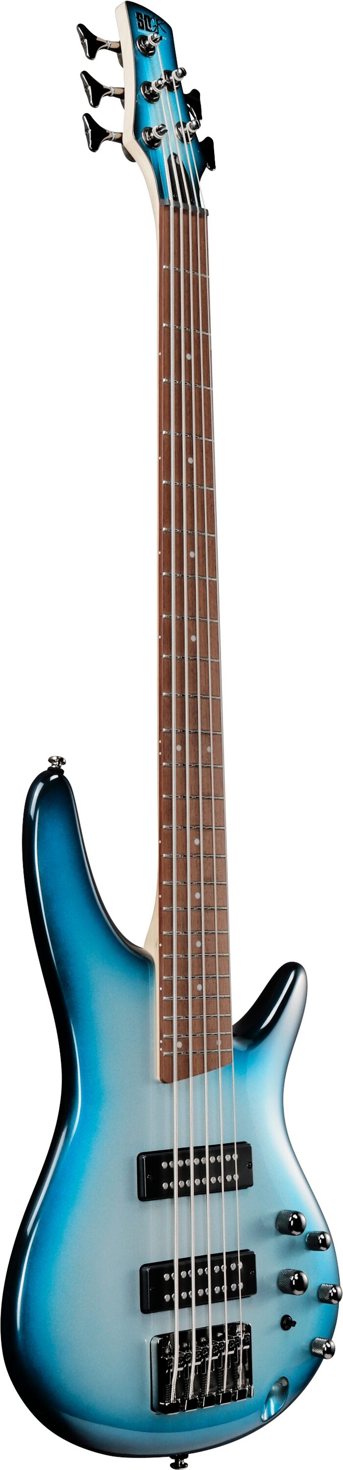 Ibanez SR305E Electric Bass, 5-String, Deep Ocean Metallic, Action Position Back
