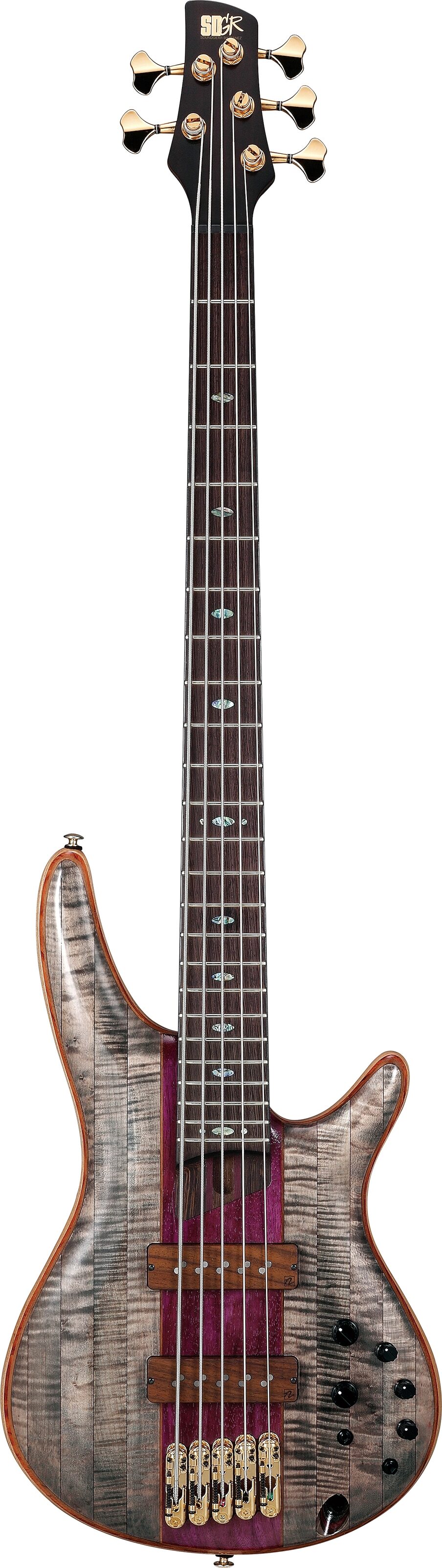 Ibanez SR5CMDX Premium Bass, 5-String (with Gig Bag), Action Position Back