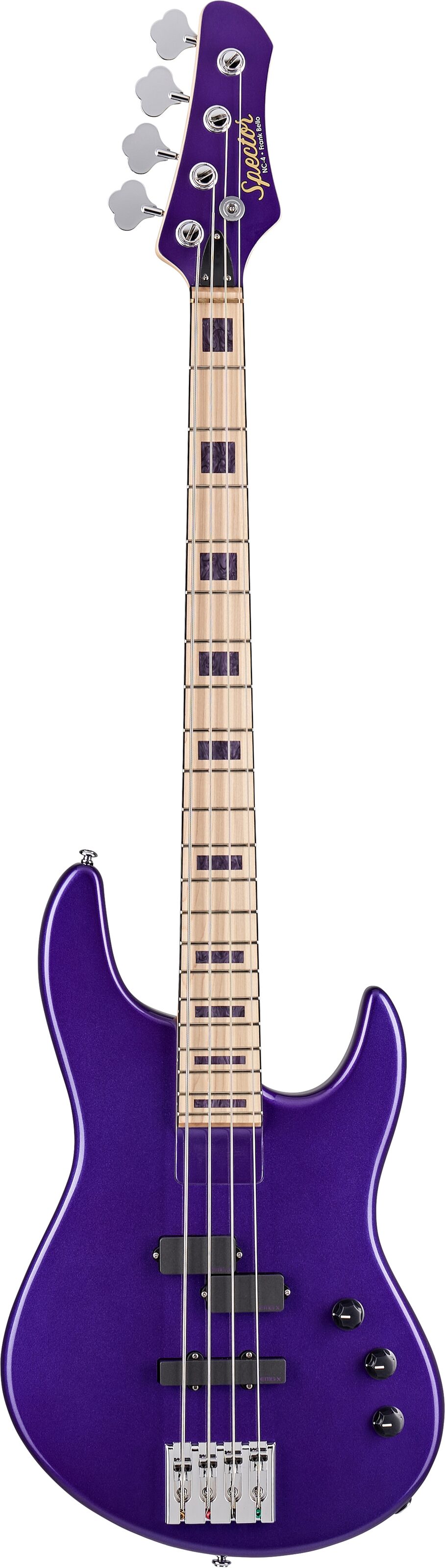 Spector Icon NC-4 Frank Bello Signature Model Electric Bass, New, Action Position Back