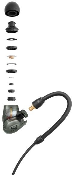 Sennheiser IE 400 PRO In-Ear Monitor Headphones, Exploded View