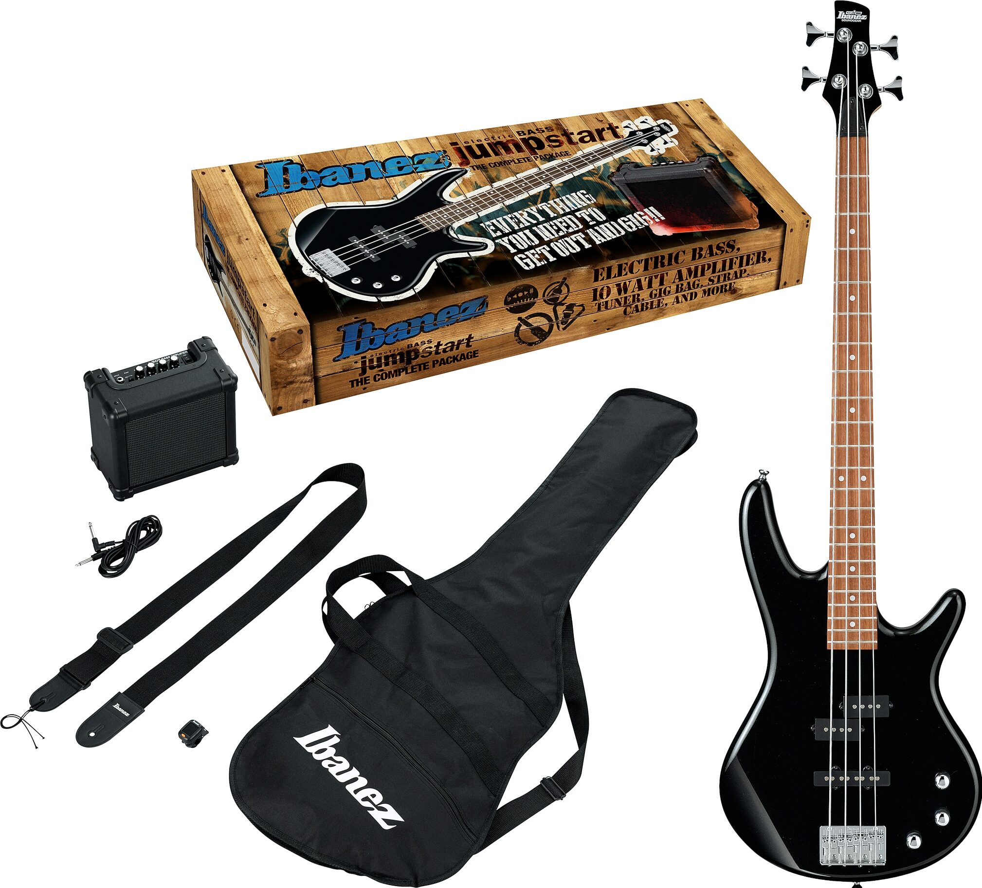 Ibanez IJSR190N Jumpstart Bass Pack, Action Position Back
