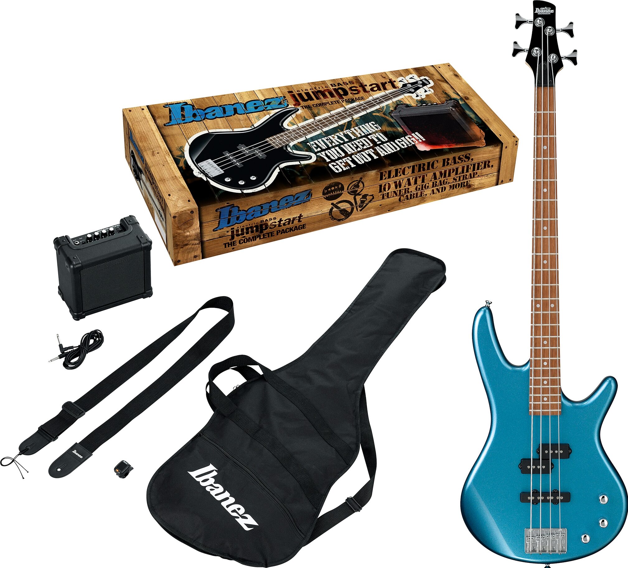 Ibanez IJSR190N Jumpstart Bass Pack, Action Position Back